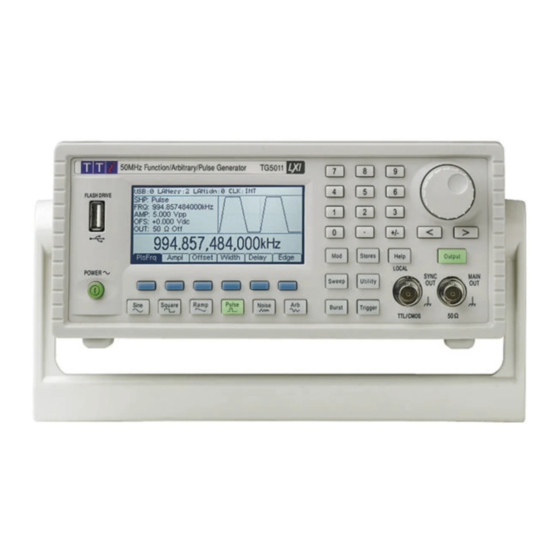 Aim-TTI TG5011A Instruction Manual