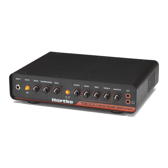 Hartke TX300 Owner's Manual