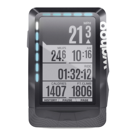 Wahoo ELEMNT Quick Start Manual