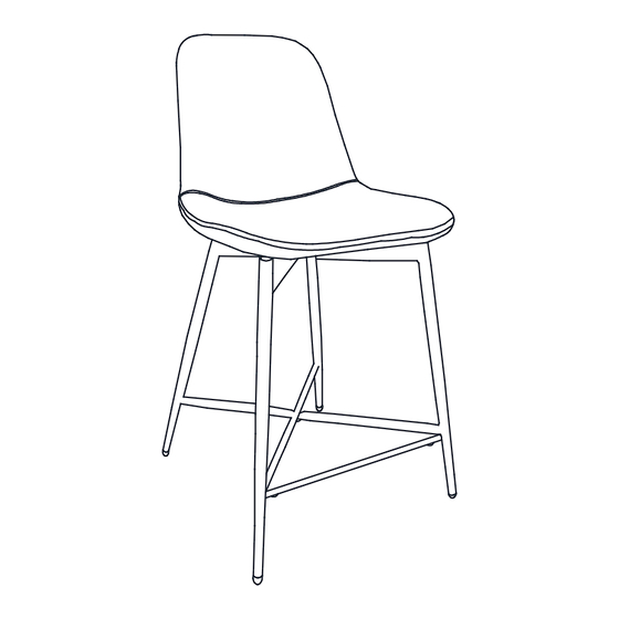 World Market TYLER BICAST STOOL 554321 Assembly Instructions Manual
