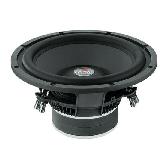 Focal Polyglass 33 V2 Specification Sheet