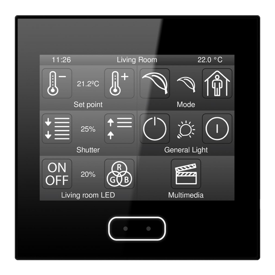 Zennio Z35 Capacitive Touch Panel Manuals