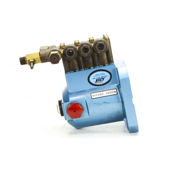 CAT Pumps 1DX Series Service Manual