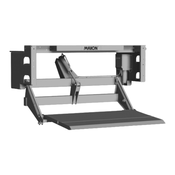 Maxon TUK-A-WAY LIFTGATE Series Maintenance Manual