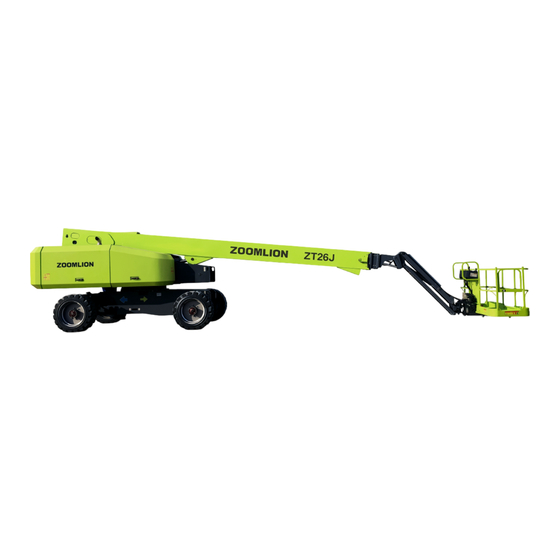 Zoomlion ZT26J Service And Maintenance Manual