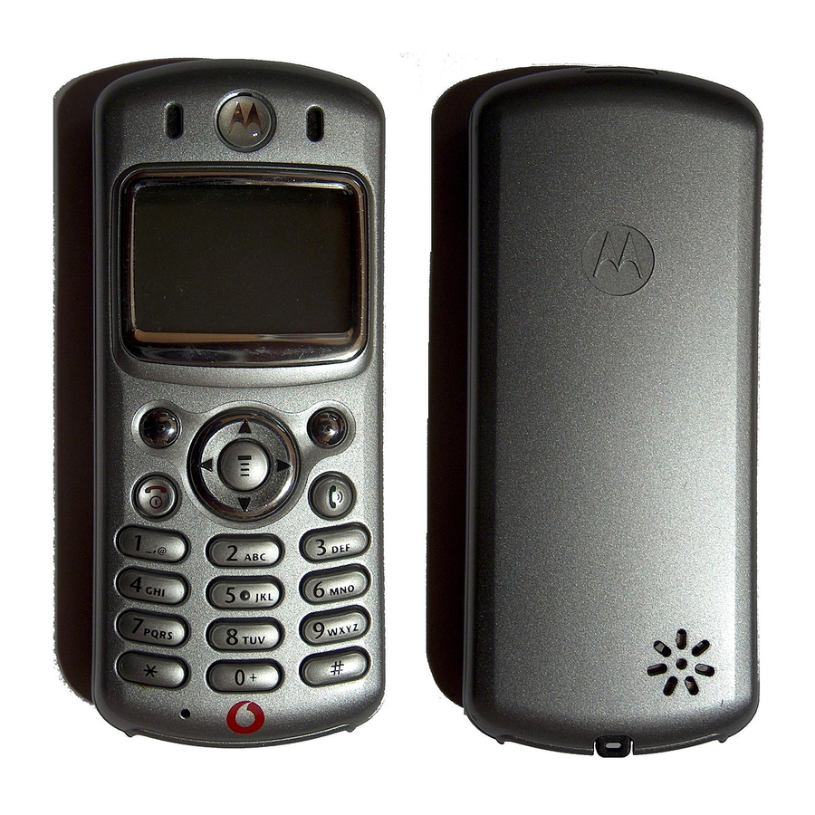 Motorola C330 - MANUAL 2 Reference Manual