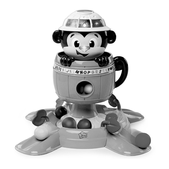 Kids II Bright Starts Having a Ball Hide 'n Spin Monkey 52094 1WS Instructions Manual