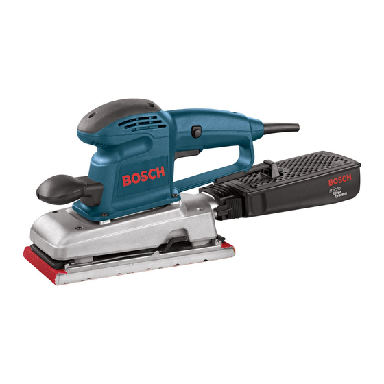 Bosch 1293D - 1/2 Sheet Finishing Sander Manuals