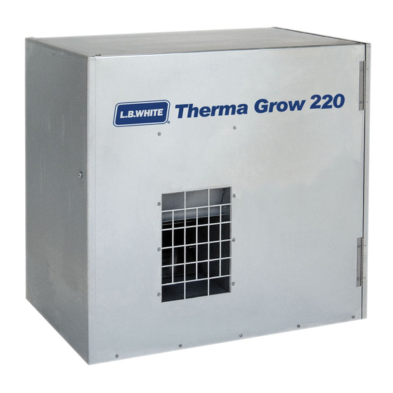 L.B. White Therma Grow 120 Installation Instructions Manual