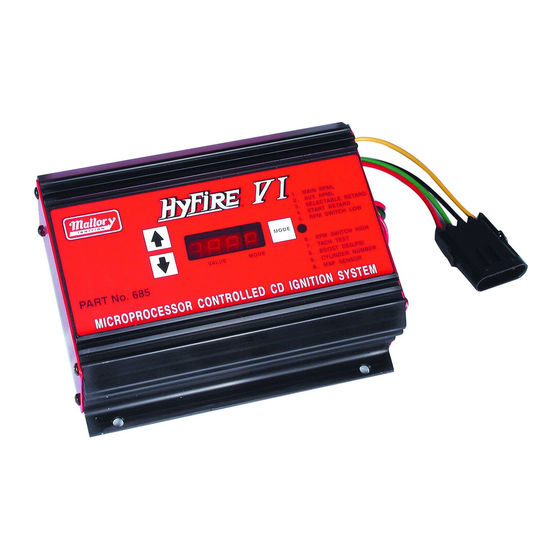 Mallory HYFIRE VI Series Instruction Manual