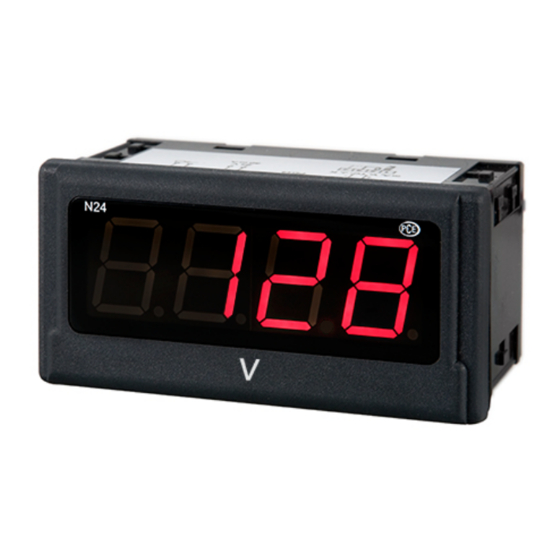PCE Instruments PCE-N24 Series Manuals