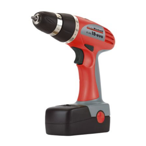 EINHELL ERGOTOOL E-AS 18-evo Operating Instructions Manual