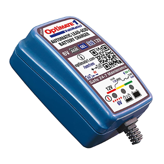 TecMate Optimate 1 VoltMatic Instructions For Use Manual