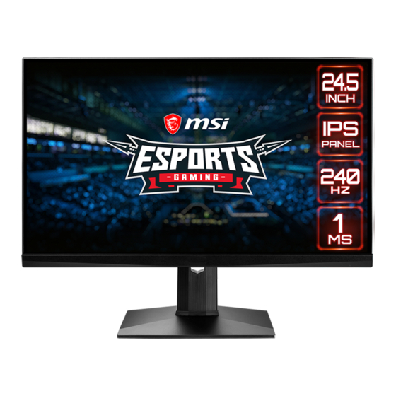 MSI Optix Series Manual