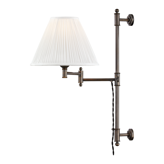 HUDSON VALLEY LIGHTING Classic No.1 MDS104 Installation Instructions