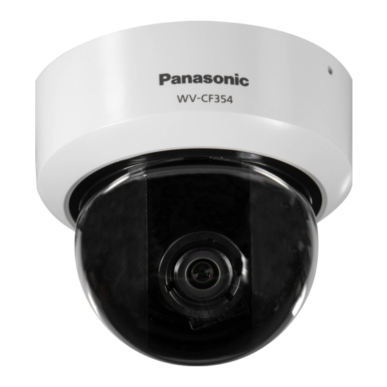 Panasonic WV-CF354E' WV-CF344E Installation Manual
