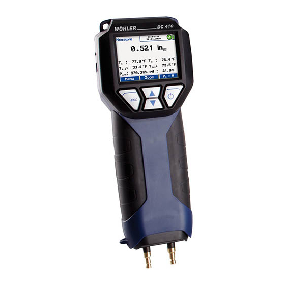 Wohler DC 410FLOW User Manual