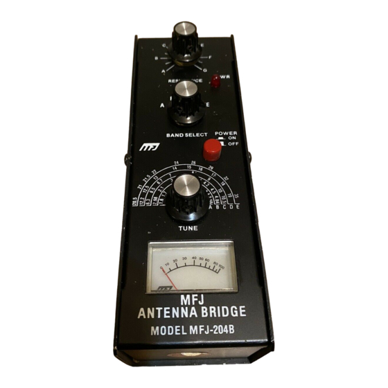 MFJ -204B Manual