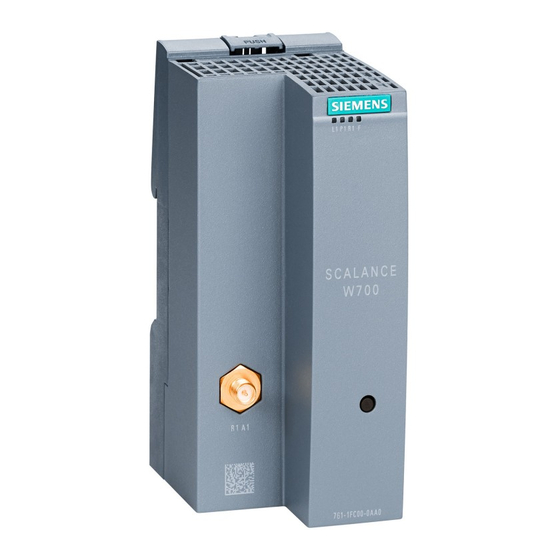 Siemens SIMATIC NET SCALANCE W760 Series Manuals