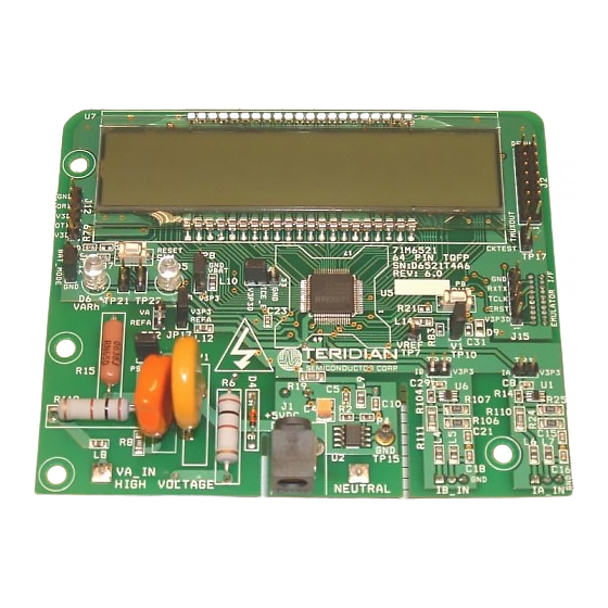 Teridian 71M6521 User Manual