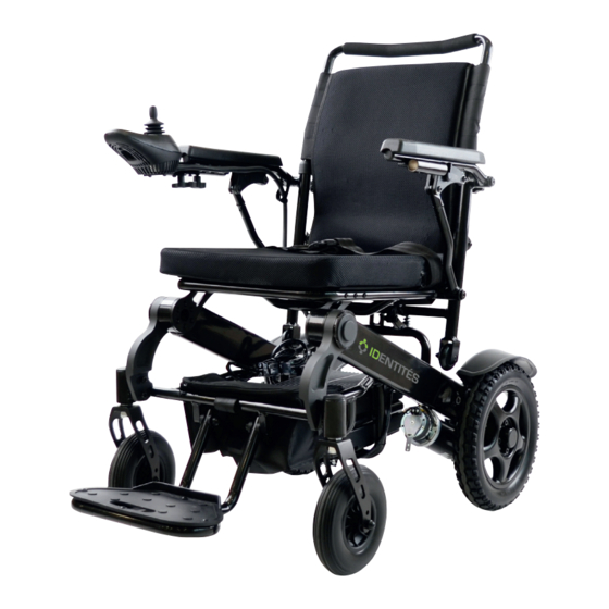 identités 875025 Motorized Wheelchair Manuals