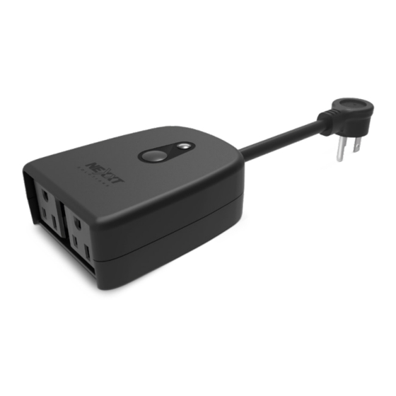 Nexxt Solutions Smart Wi-Fi dual plug Manual