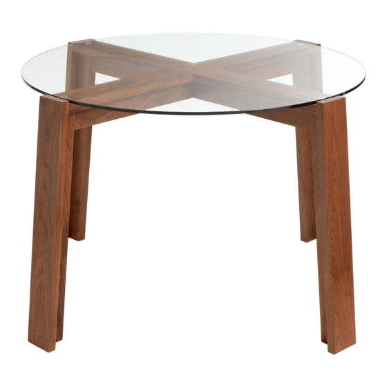 BluDot LAKE ROUND DINING TABLE Quick Start Manual