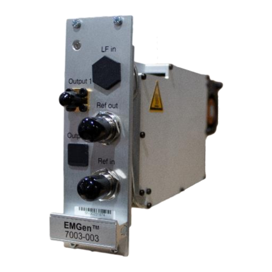 ESCO Technologies ETS-Lindgren EMGen 7003-003 User Manual