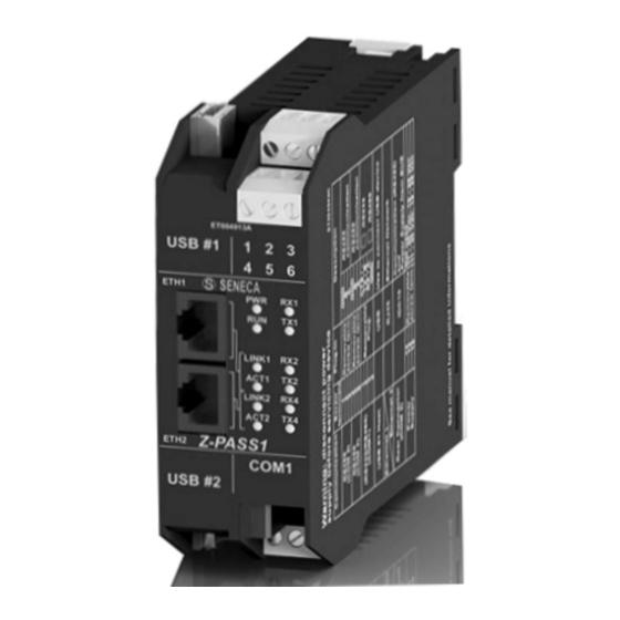 Seneca Z-PASS1-R02 Installation Manual