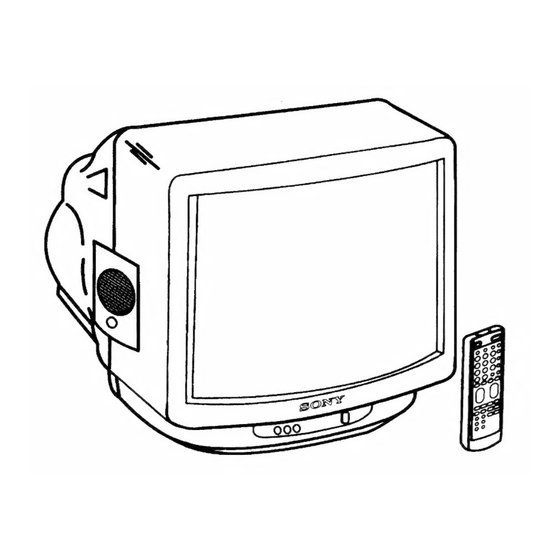 Sony Black Trinitron KV-M1401U Operating Instructions Manual