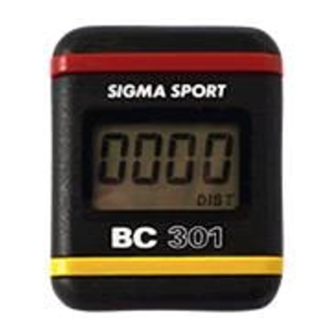 SIGMA SPORT BC 301 Instructions For Use