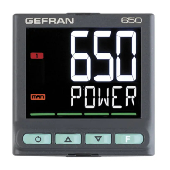 gefran 650 Series Manual
