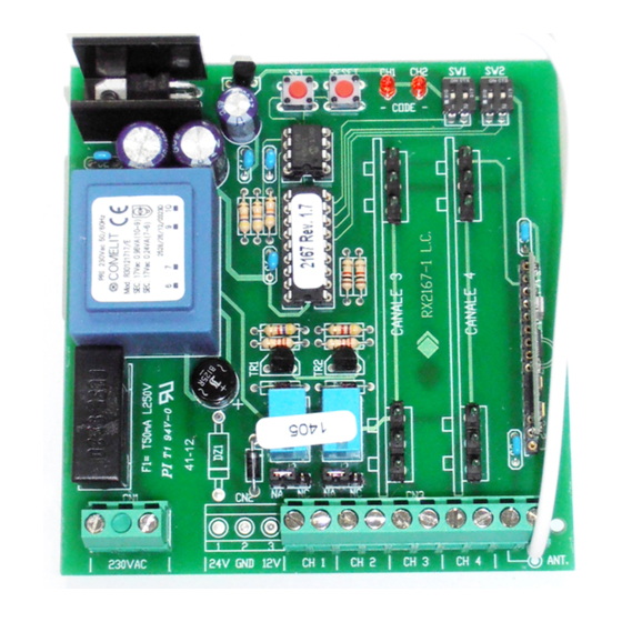 Seav R 2167 Series Quick Start Manual