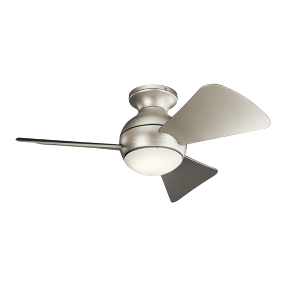 Kichler Lighting KLF-SOLA-34-WHT-BN Manuals