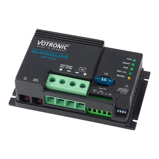 Votronic MPP 170 CI Installation And Operating Manual