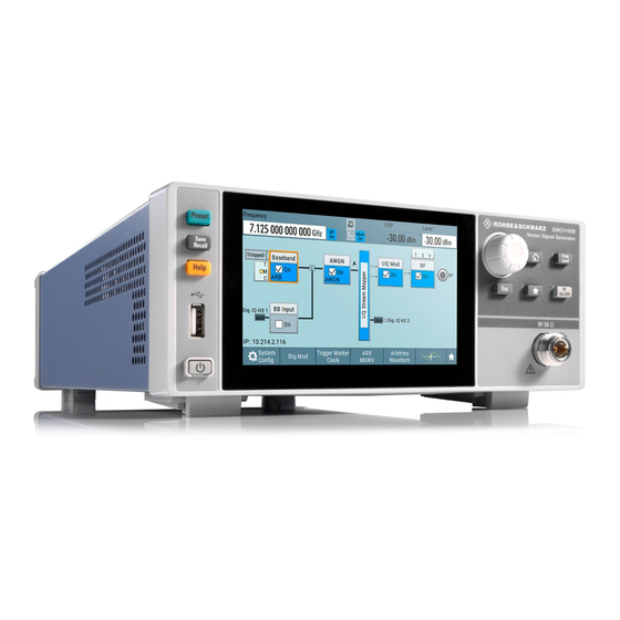 Rohde & Schwarz R&S SMCV100BP2 User Manual