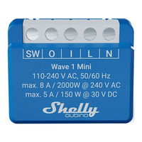 Shelly Wave 1 Mini Extended User Manual