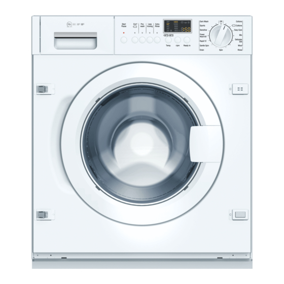 NEFF W5440X0GB - annexe 3 Operating Instructions Manual