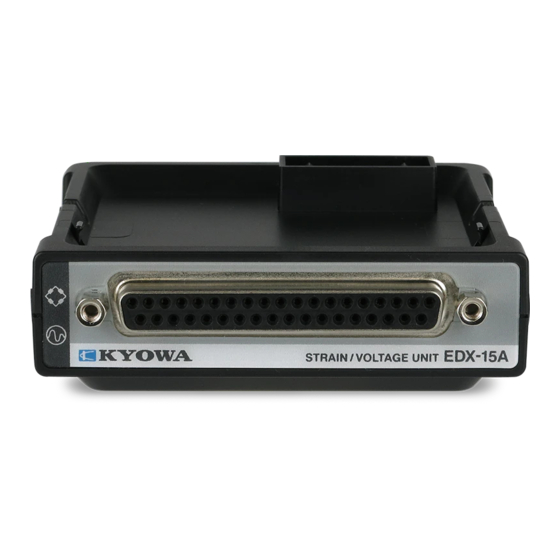 KYOWA EDX-15A Instruction Manual