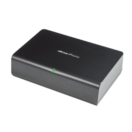 Arcam rPhono Connections And Quickstart Manual