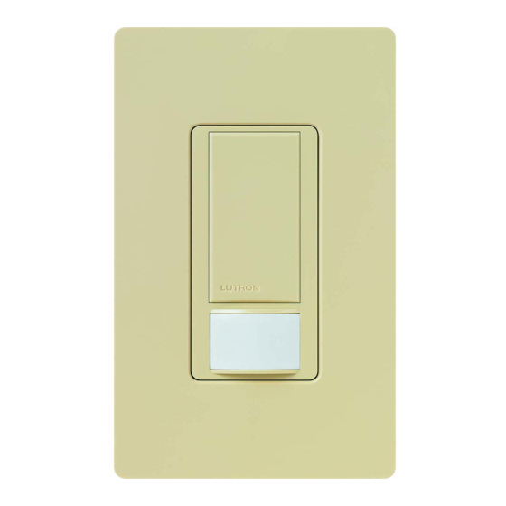 Lutron Electronics Maestro MS-VPS6M2U Quick Start Manual