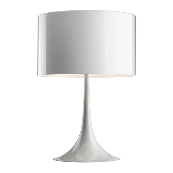 FLOS SPUN LIGHT T1 Instruction For Correct Installation And Use