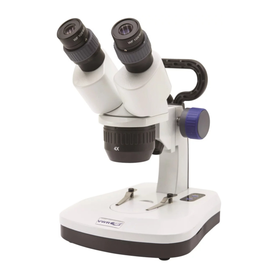 VWR VisiScope STB150 Instruction Manual