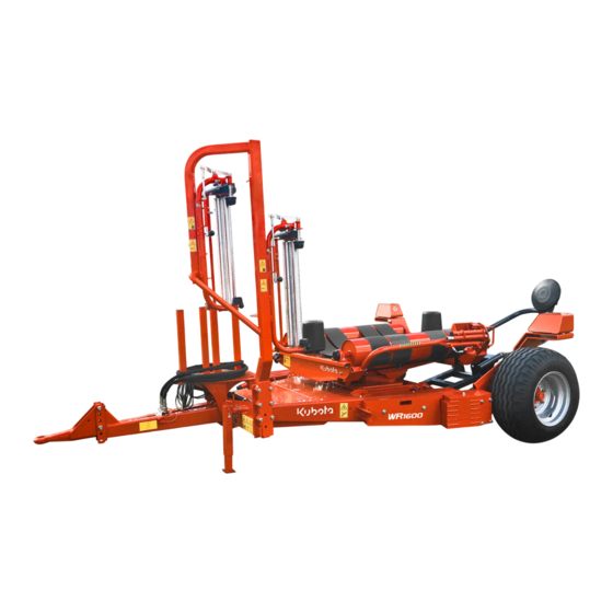 Kverneland Kubota WR1600 M Operator's Manual