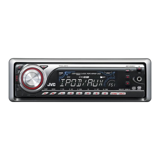 JVC KD-PDR51 Instructions Manual