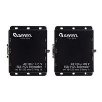 Gefen GTB-UHD2IRS-ELRPOL-BLK User Manual