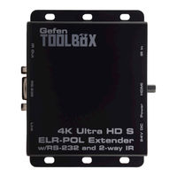 Gefen GTB-UHD2IRS-ELRPOL-BLK User Manual