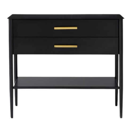 West Elm METAL WORK GRAND NIGHT STAND HOT ROLLED STEEL Assembly Instructions Manual