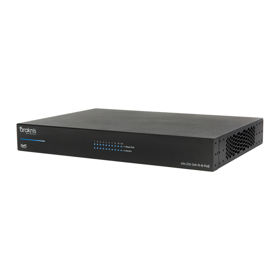 Araknis Networks 210 Series Quick Start Manual