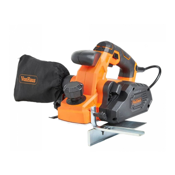 VonHaus 3500128 Electric Hand Planer Manuals